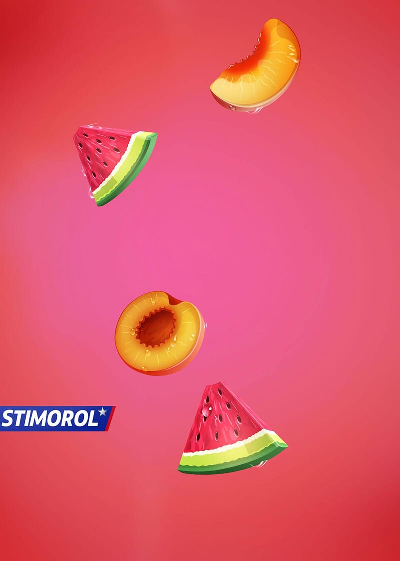 Stimorol | Ilustraciones para caramelos Solano, Wrigley Mars, USA