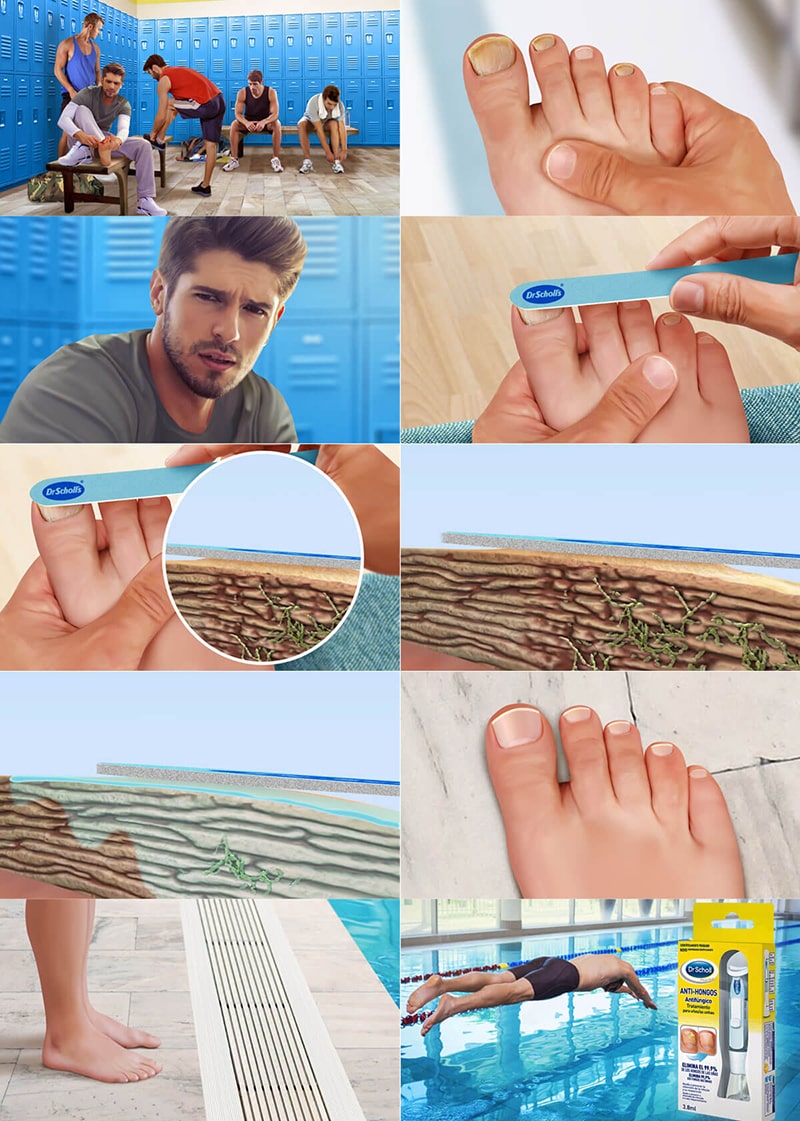 Dr. Scholl sotryboards studio | illustrators agency