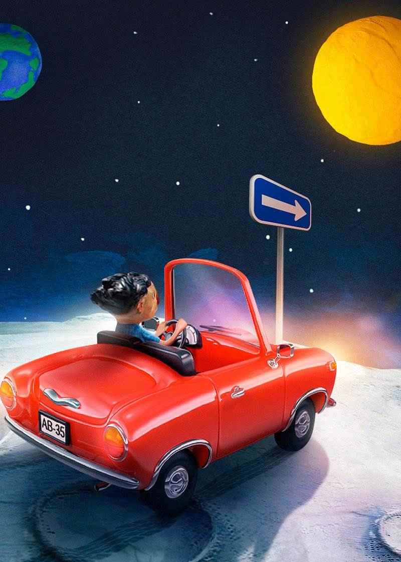 Ilustracion publicitaria para Distant